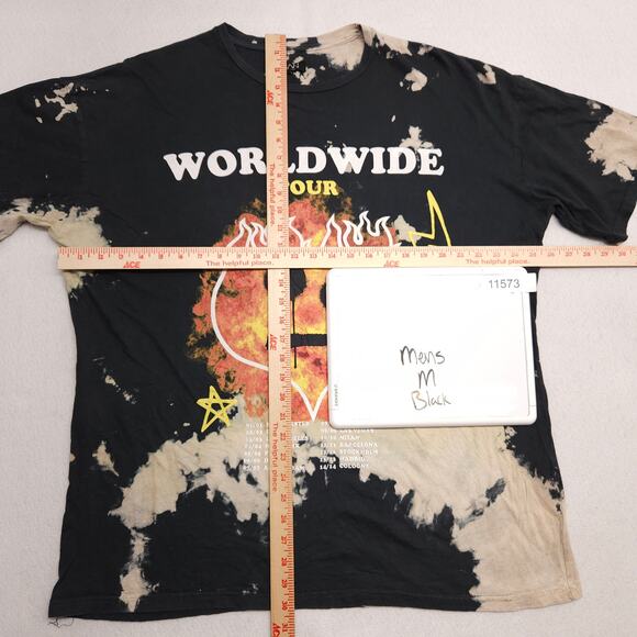 BooHooMan World Tour Band Short Sleeve Crew Neck T Shirt Mens Size M Black - Picture 5 of 9